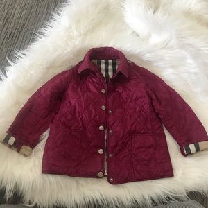 Burberry Kids Quilted Jacket Size 5Yr